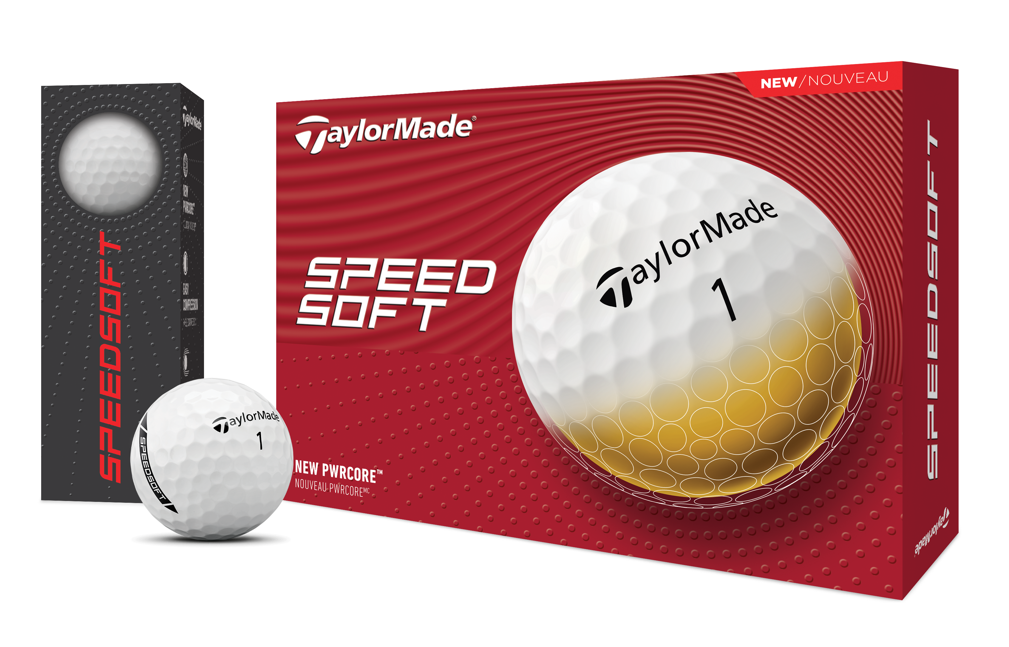 TaylorMade Speedsoft Golf Balls - White / Dozen